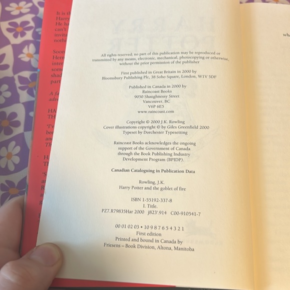 First Edition UK cover of Harry Potter and the Goblet of Fire - Picture 4 of 5